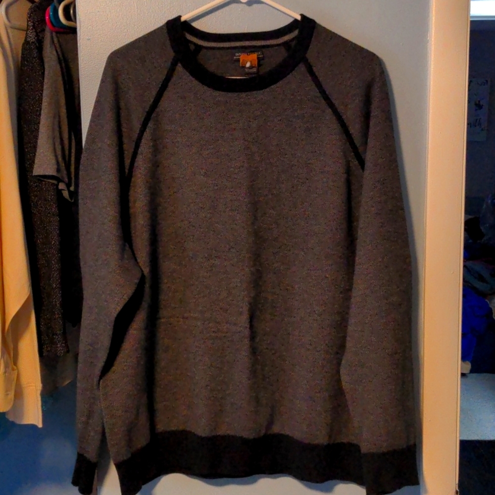 Gray Pima/Cashmere sweater by Banana Republic